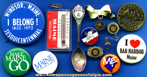 (12) Small MAINE Advertising Items