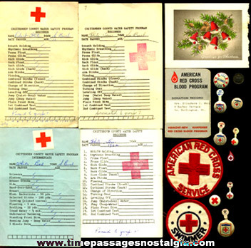 (18) American Red Cross Items