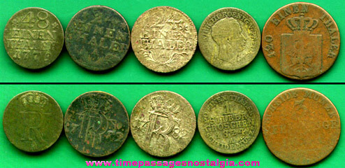 (5) 18th & 19th Century GERMAN STATES (Prussia) Coins