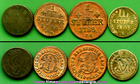 (4) 18th & Early 19th Century GERMAN STATES Coins
