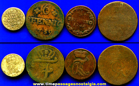 (4) 18th Century GERMAN STATES Coins