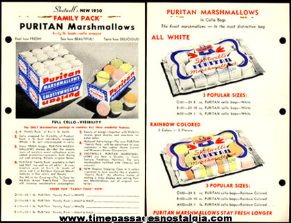 1950 Shotwell Marshmallow Advertising Order Form