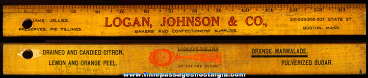 Old Baker & Confection Supply Company Advertising Premium Wooden Ruler