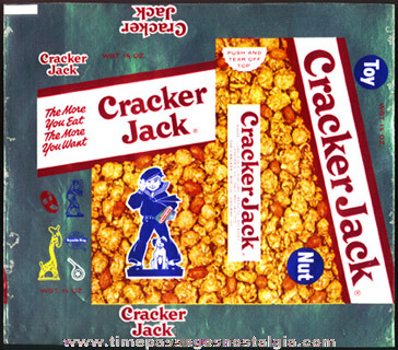 Unused 1950’s Cracker Jack Box Foil Wrapper