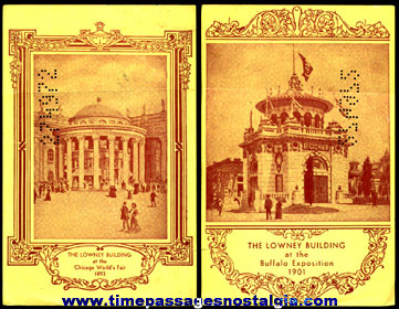 1901 Buffalo Exposition Lowney’s Exhibit Building Cancelled Ticket