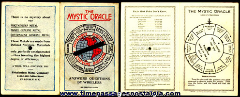 1923 MYSTIC ORACLE Advertising Premium