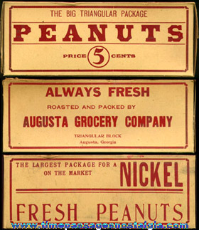 Old Unused AUGUSTA GROCERY COMPANY PEANUTS Box