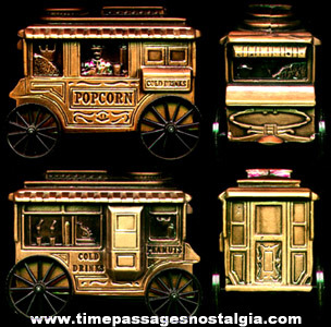 1974 Metal Bank Advertising Popcorn Wagon Savings Bank