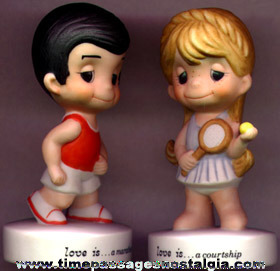 (2) ©1970 Kim LOVE IS... Porcelain Figurines