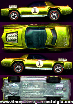 1969 Hot Wheels Lime Green Redlines Sugar Caddy