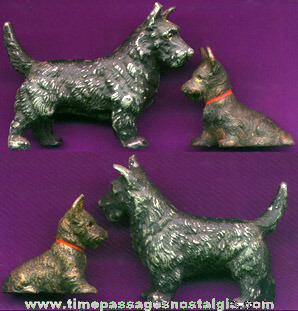 (2) Old Scottish Terrier / Scottie Dog Figures