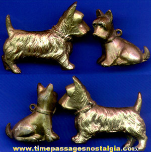 (2) Old Scottish Terrier / Scottie Dog Figures