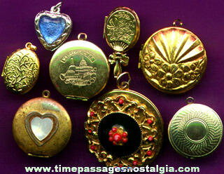 (8) Different Photo Locket Charms / Pendants