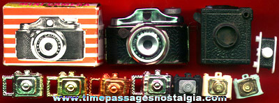 (10) Old Miniature Novelty Cameras