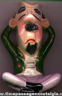 Colorful Old Kreiss & Company Beatnik Hippy Ceramic Figurine