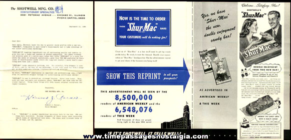 1946 Shotwell Company Letter With Advertising