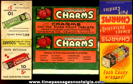 (4) Old Charms Candy Advertising Items
