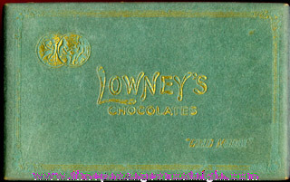 (2) Different Old Lowney’s Chocolates Candy Boxes