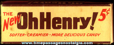 Old Lowney’s OH HENRY Candy Bar Box
