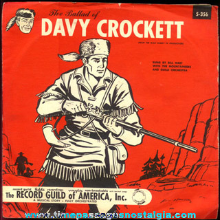 (5) Old Davy Crockett Character Items