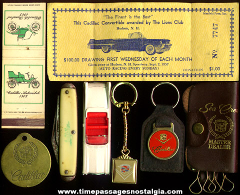 (8) Small Cadillac Related Items