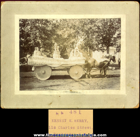 Old Mounted Parade Float Photograph