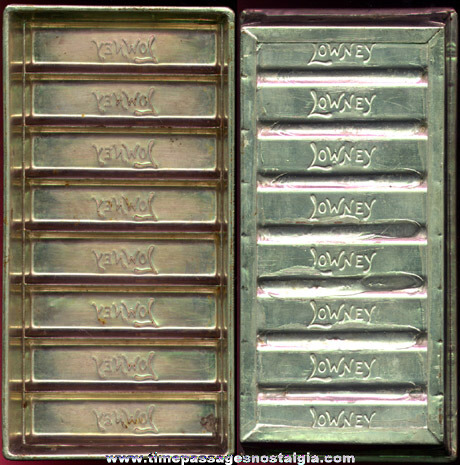 Original Old Embossed Metal Lowney’s Chocolate Candy Bar Mold