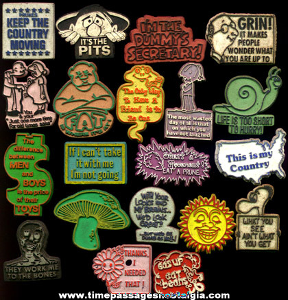 (20) 1970’s Magnets With Sayings