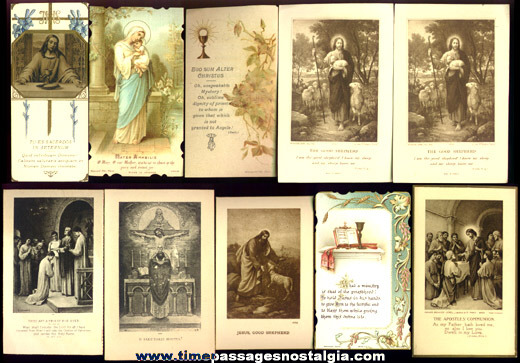 (10) 1922 Priest Ordination And First Solemn Mass Remembrance Cards