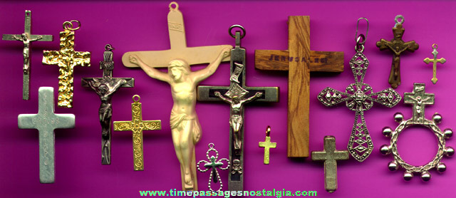 (15) Different Crucifixes And Crosses