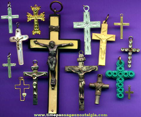 (15) Different Crucifixes And Crosses