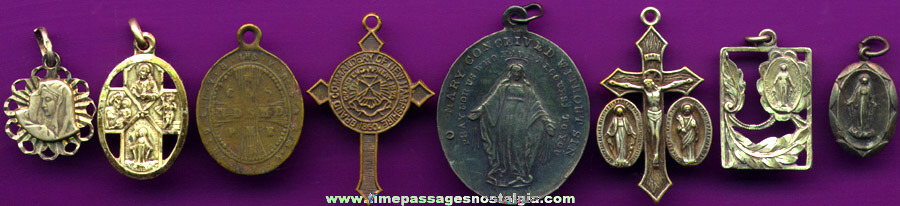 (8) Different Religious Medals / Charms