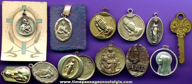 (12) Different Religious Medals / Charms