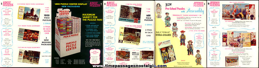 Nice Colorful 1969 Fairchild Puzzle, Game, & Card Game Catalog