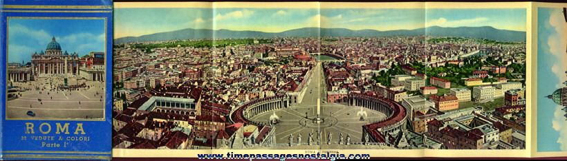 Very Colorful Old Rome, Italy Souvenir Picture Book