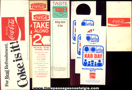 (12) Old Coca - Cola Advertising Items