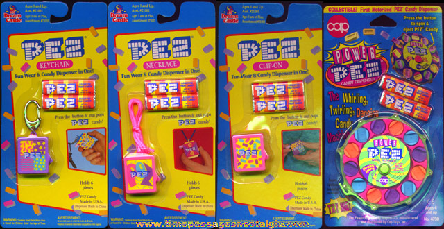 (4) Unopened 1990’s PEZ Candy Dispenser Items