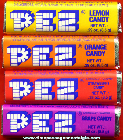 (52) Unopened PEZ Fruit Flavored Candy Advertising Packages