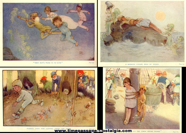 (8) Old Mabel Lucie Attwell Peter Pan Prints