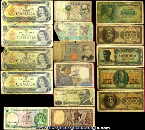 (16) Old Currency Bank Notes