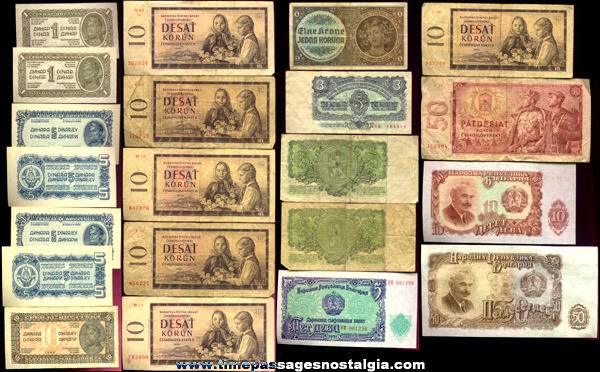 (21) Old Currency Bank Notes