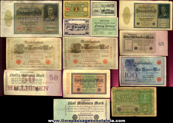 (14) Old Currency Bank Notes