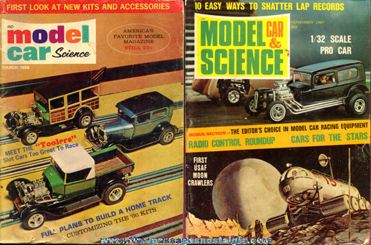 (4) Old Model Kit / Slot Car Magazines