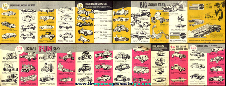 1970 Mattel / Monogram Model Kit Pocket Catalog