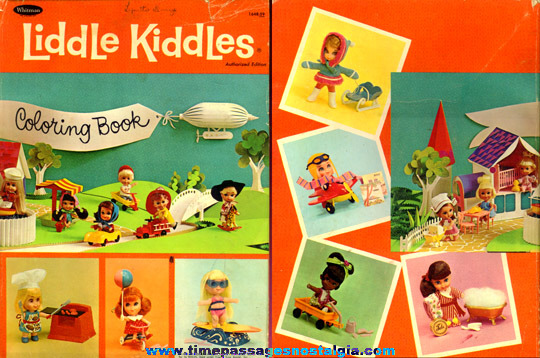 1967 Mattel, Inc. Liddle Kiddles Coloring Book