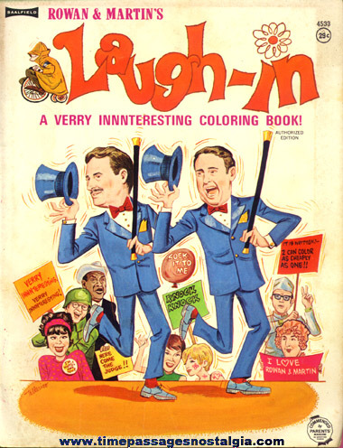 1968 Rowan & Martin’s Laugh-In Coloring Book