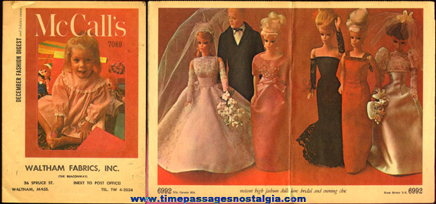 ©1963 McCall’s Advertising Booklet With Dolls
