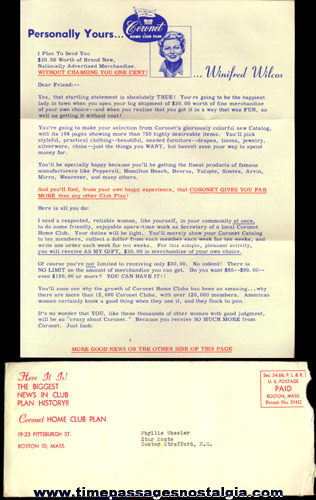 (3) 1950’s Coronet Home Club Paper Items