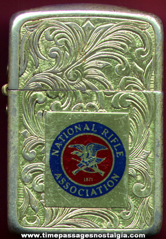 Old (NRA) National Rifle Association Advertising Cigarette Lighter