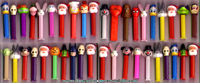 (40) PEZ Character Candy Dispensers